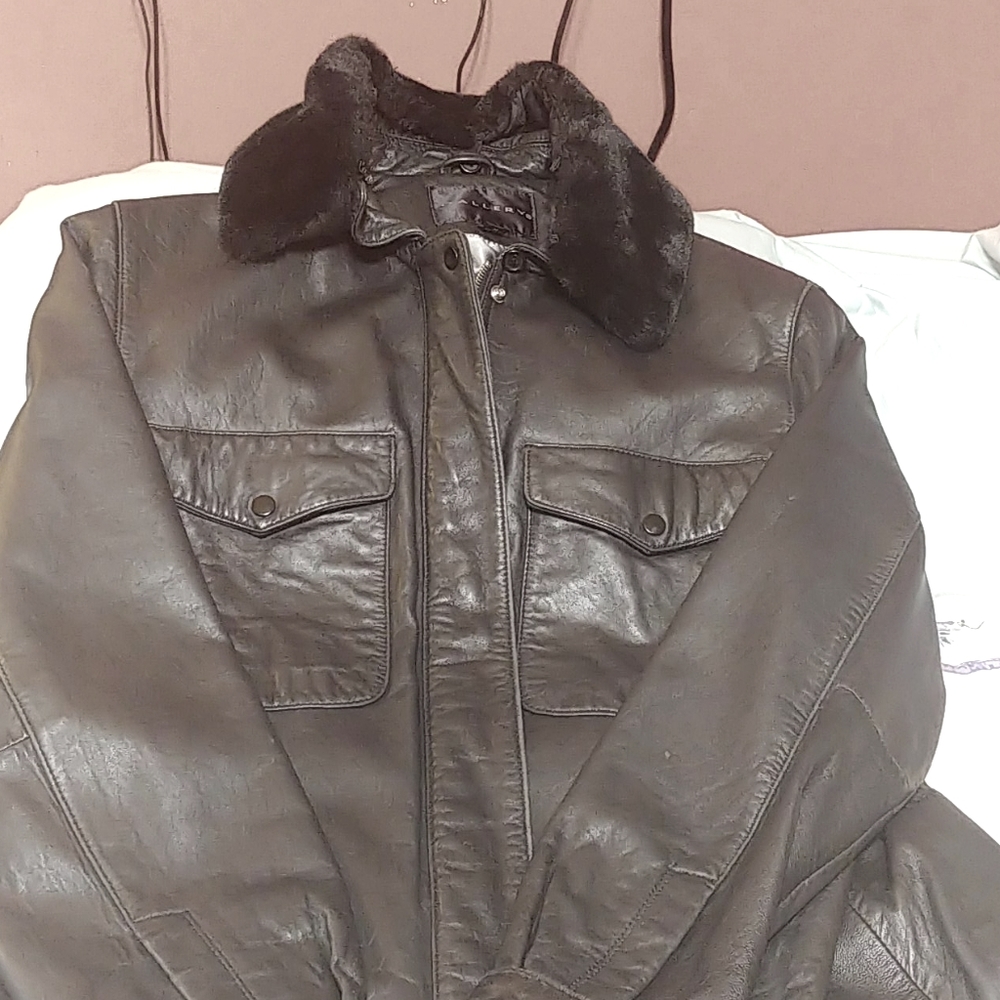 Man's leather Jacket.